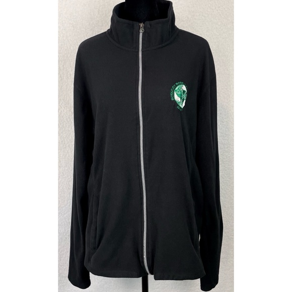 PORT AUTHORITY • Black/Green Berkeley Bowl Marketplace Full-Zip Fleece Jacket - Picture 1 of 16
